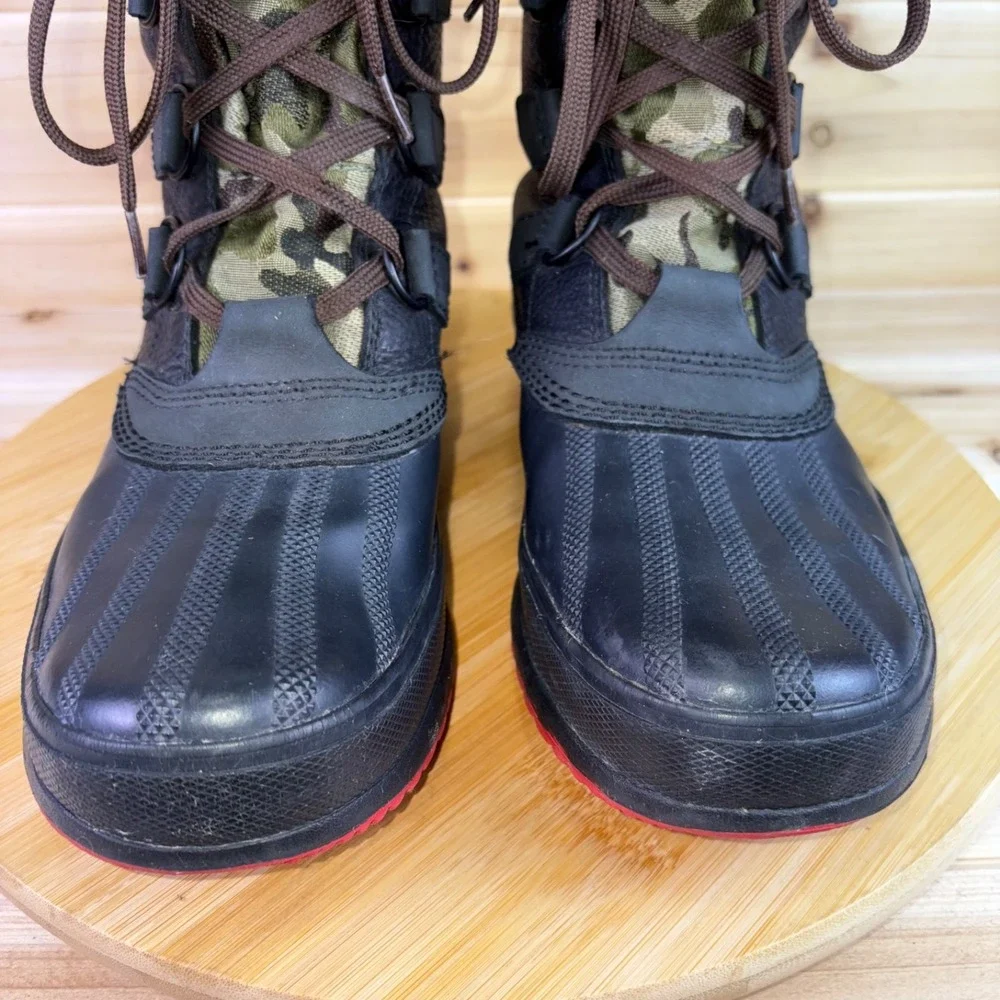 Concepts x Sorel Boots Mens 8 Kitchner Black and Camouflage Leather Waterproof